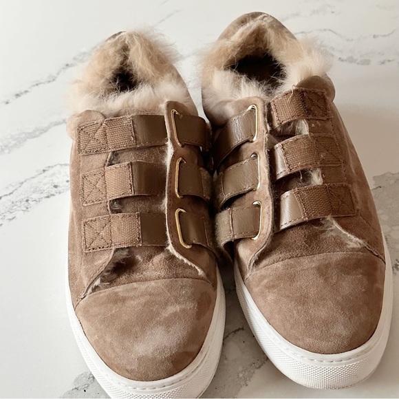 Rachel Zoe Boe Suede/ Fur Sneakers - Picture 12 of 12